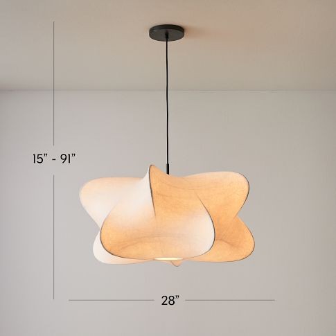 Havion Minimalist Pendant Lamp with Polymer Shade – Adjustable Height for Dining Rooms T065
