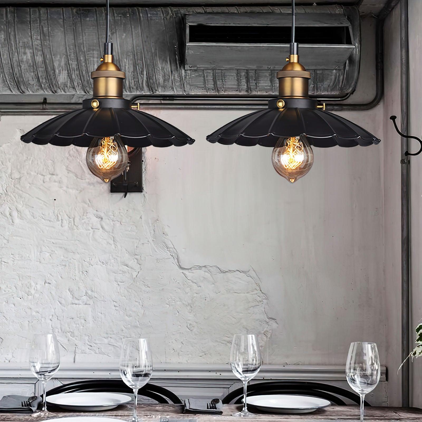 Black Skirt Pendant Light D359