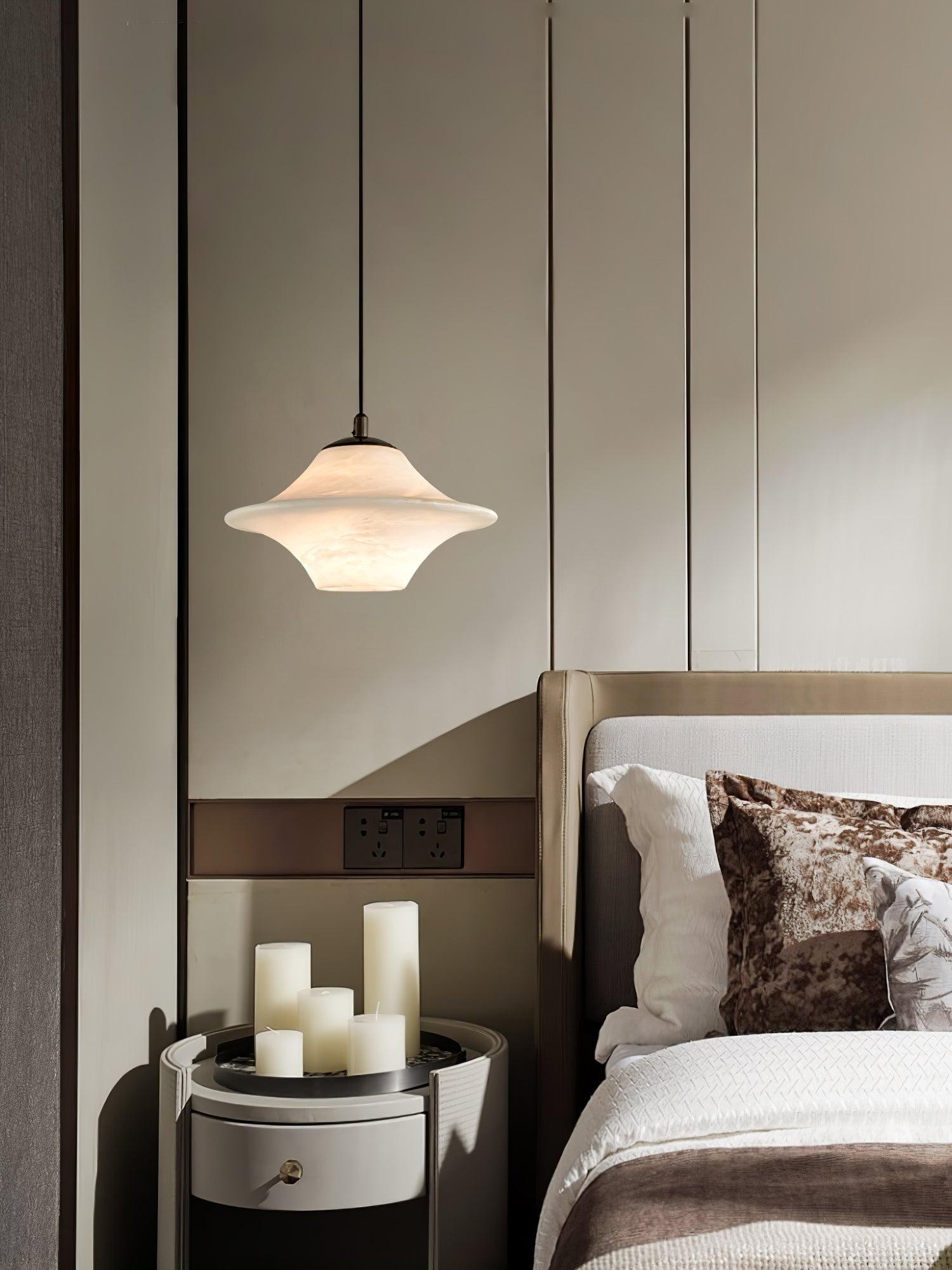 Saucer Alabaster Pendant Light M517
