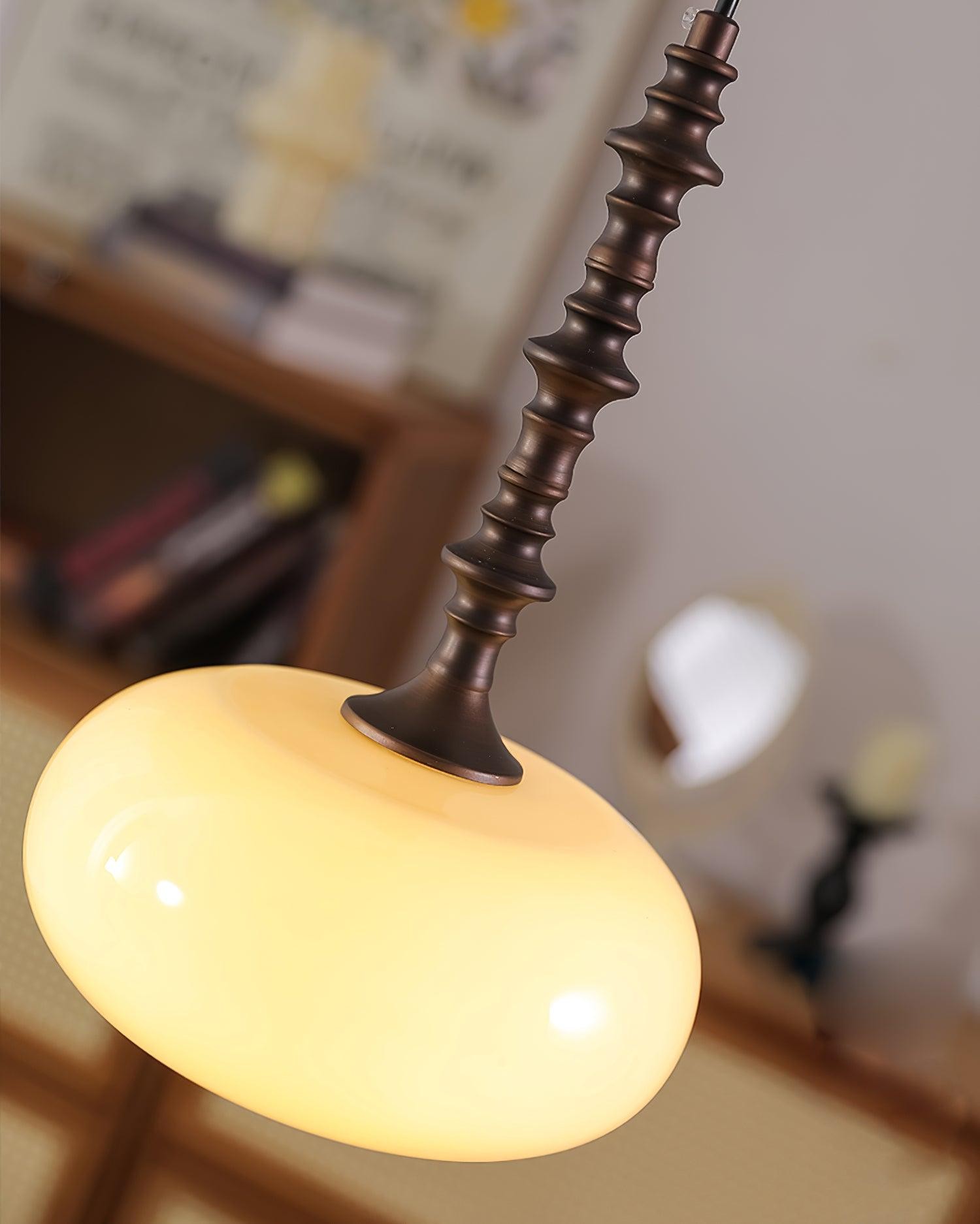 Modern Simple Cream Smooth Small Pendant Lamp M265