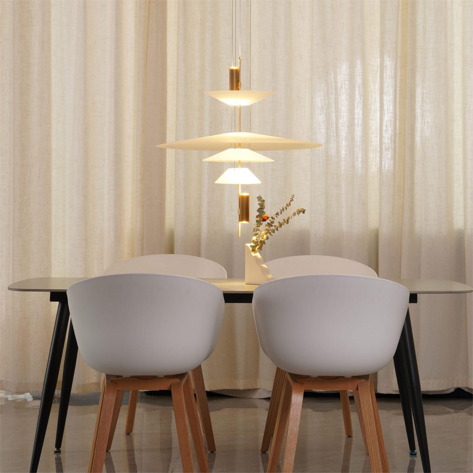Modern LED Multi Layers Pendant Light For Dining Room