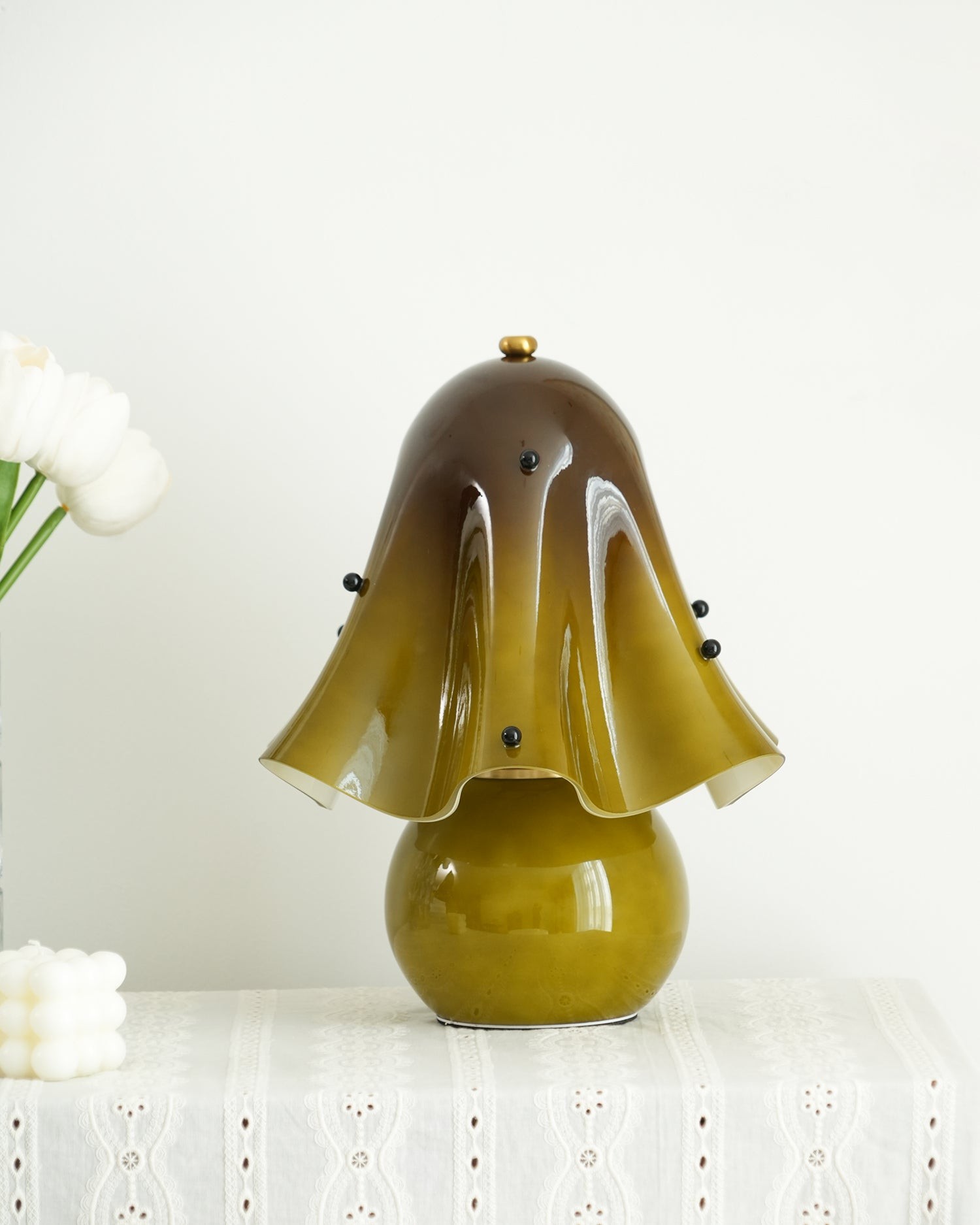 Bellina Decorative Table Lamp - Sculptural Bell Flower Shape T281