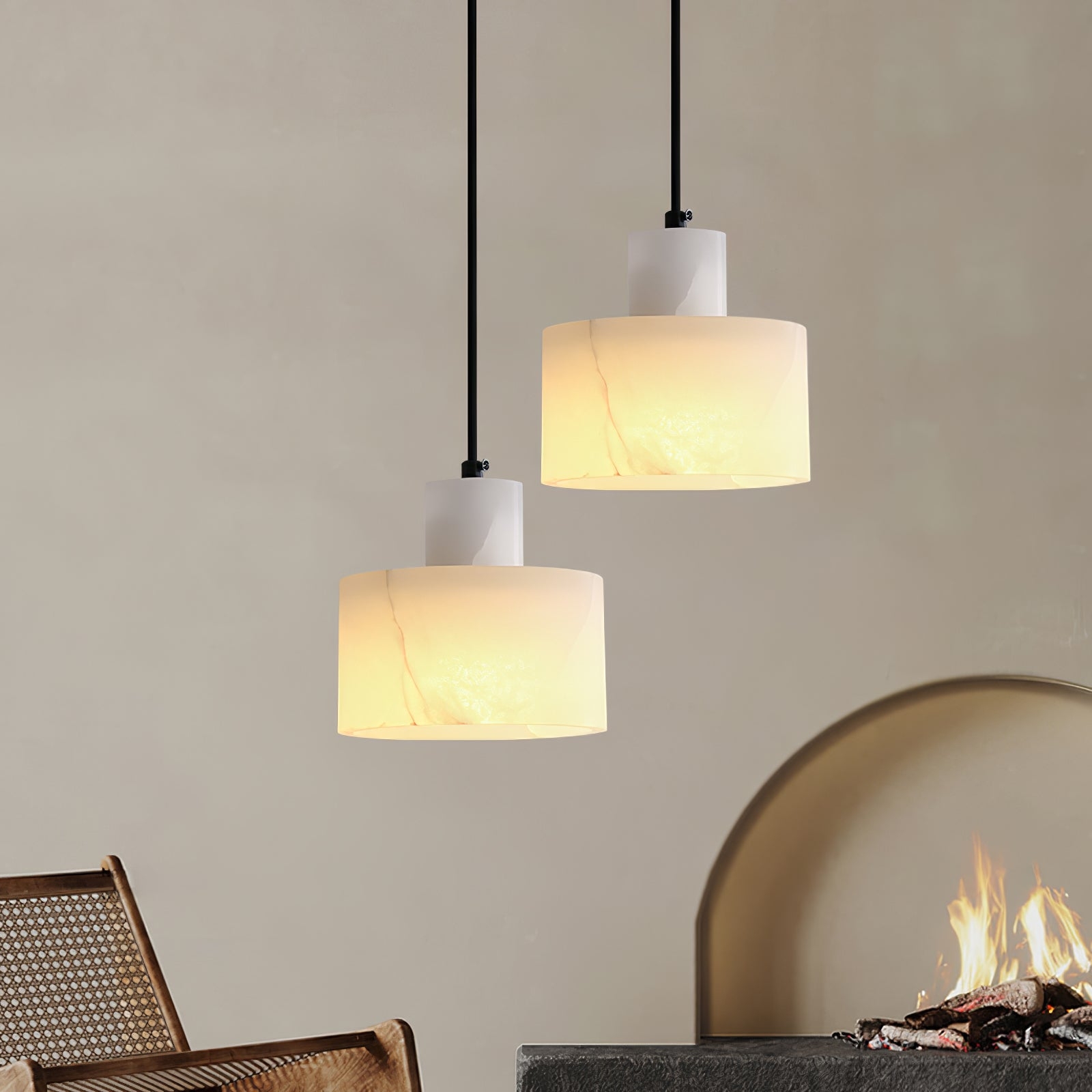 Cyls Alabaster Pendant Lamp D402