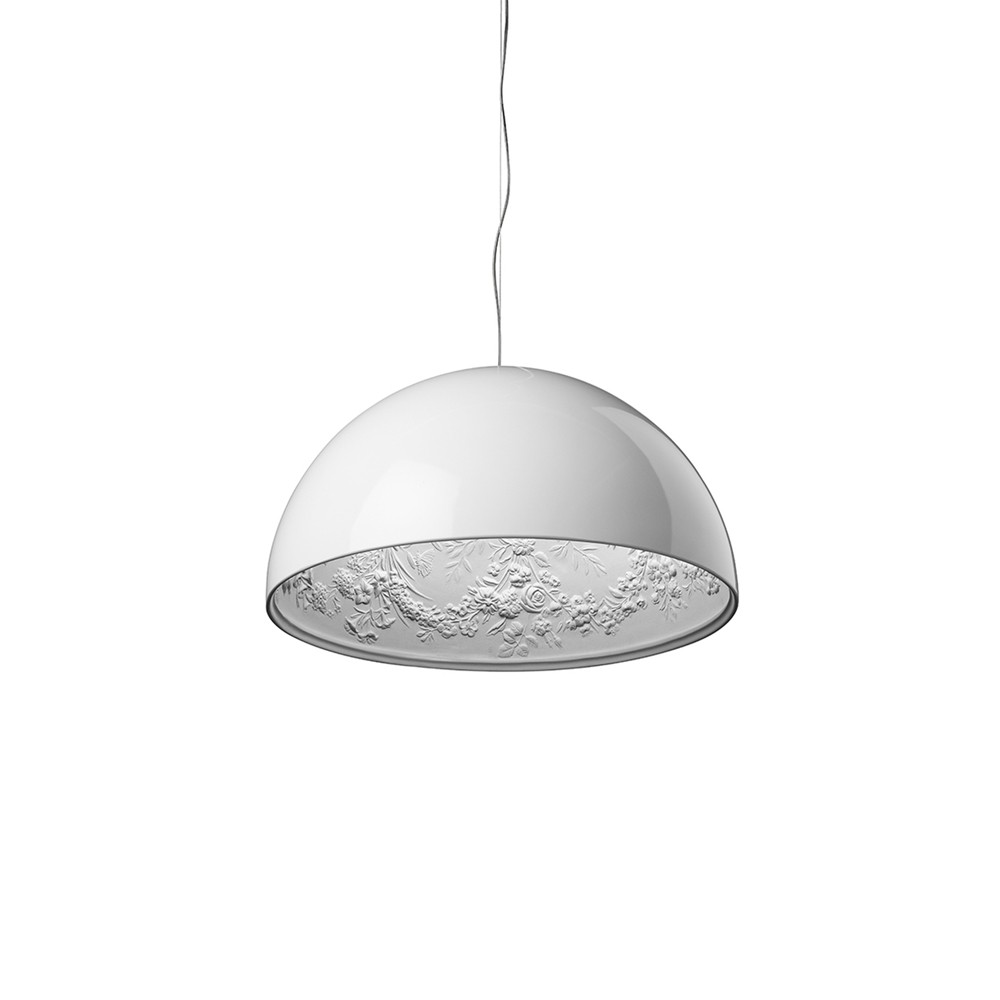 Hvit kuppelformet pendelfinish