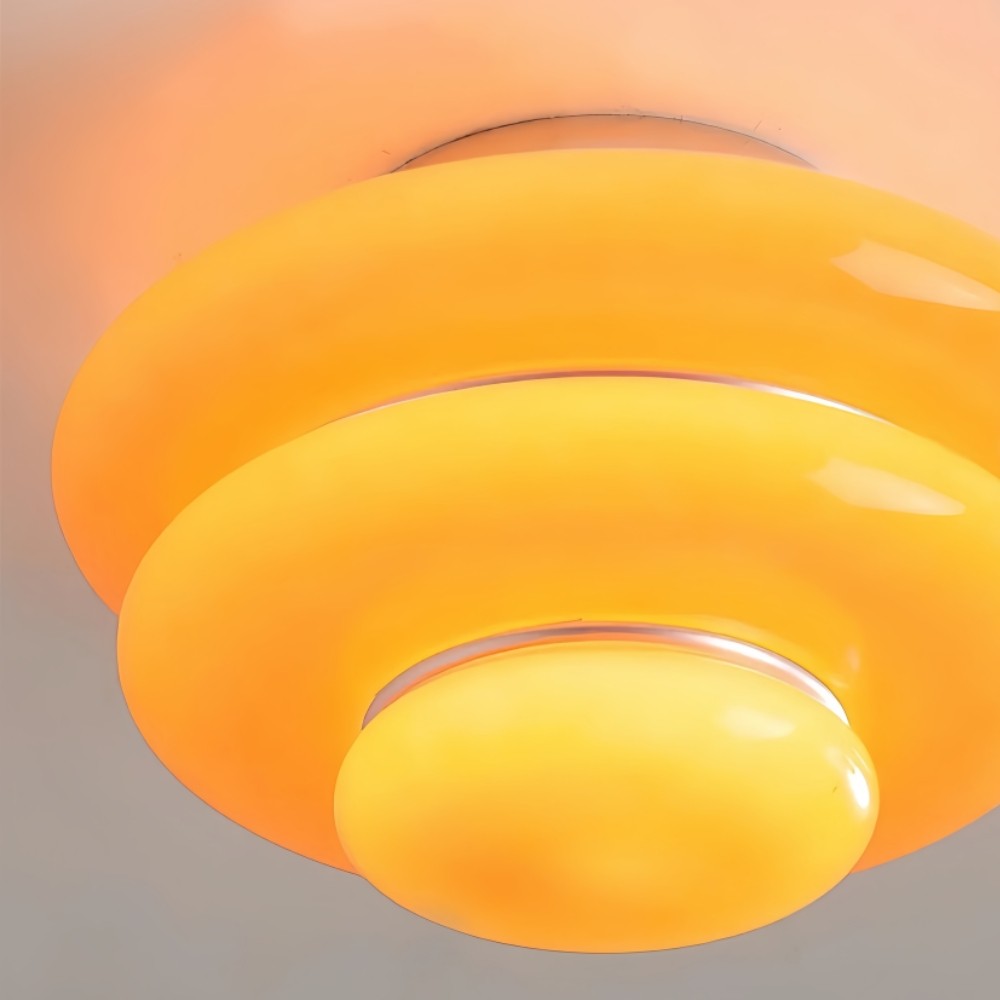 Cirren Layered Ceiling Light - Artistic Circular Silhouette Ceiling Fixture for Dining Area T565
