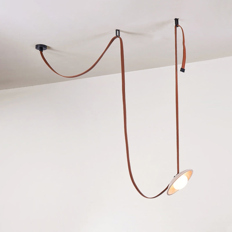 Light Rail Leather Pendant Lamp D688