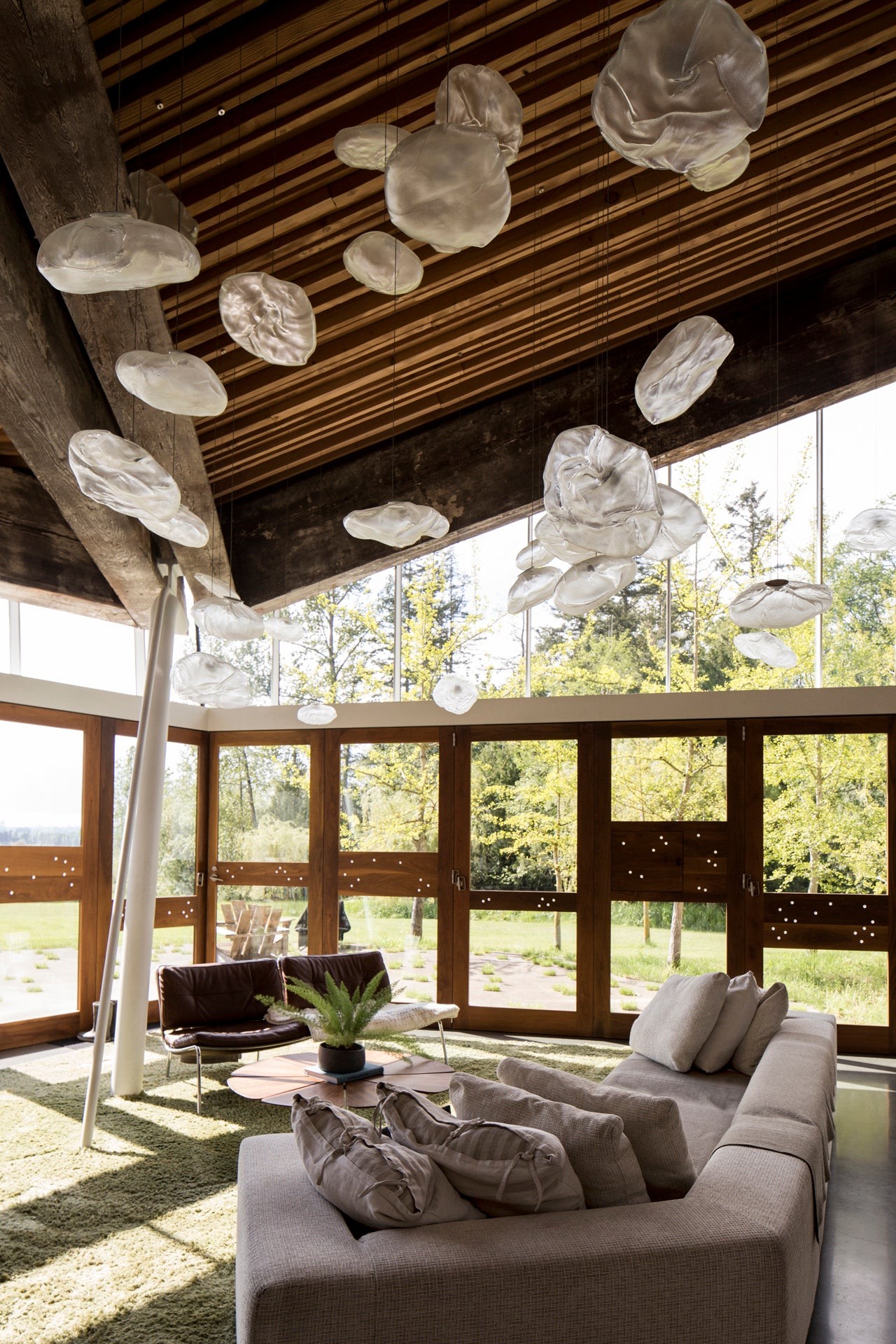 Multi-Head Irregular Glass Bubble Chandelier M180