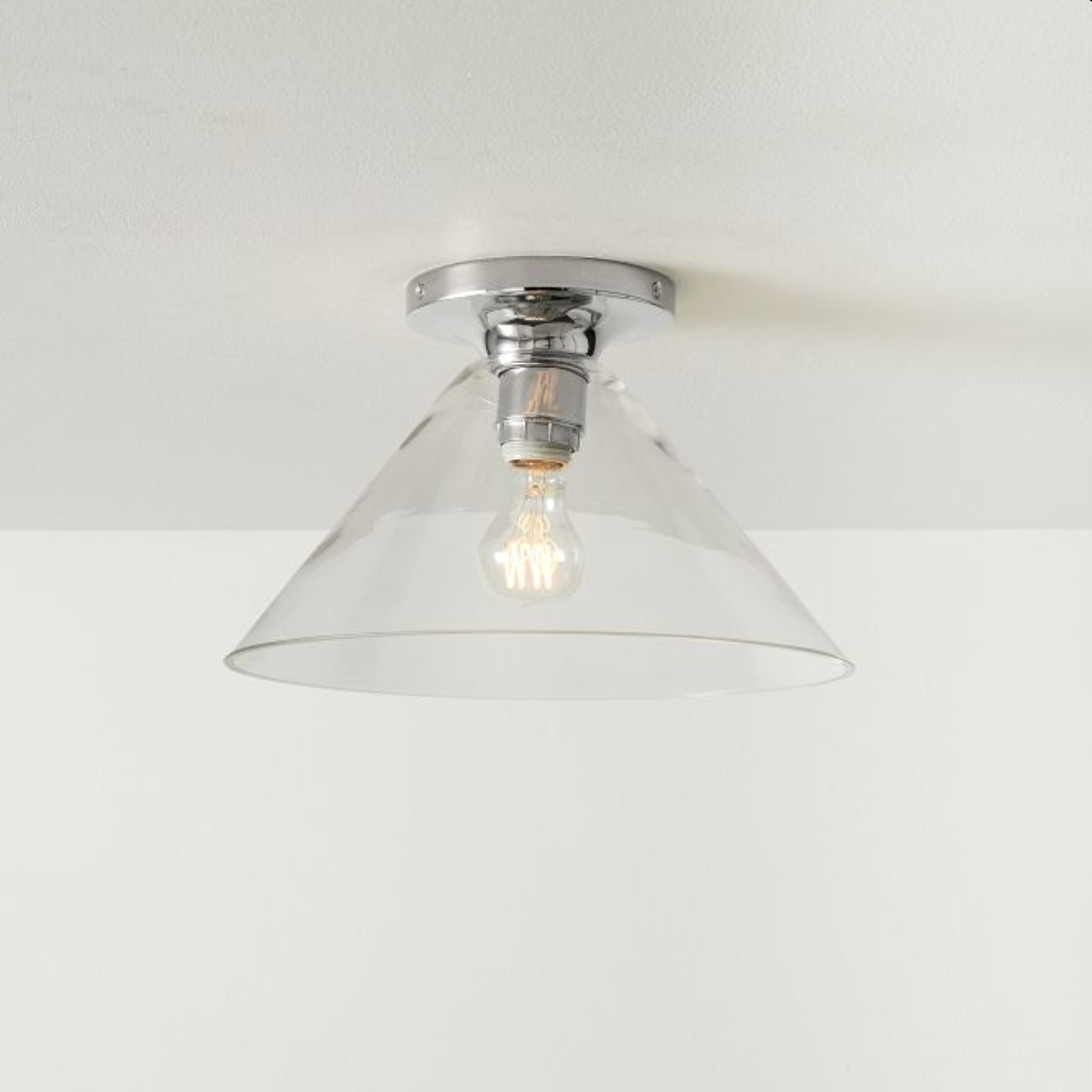 Conica Cone Flush Mount – Glass Ceiling Light for Modern Spaces T233