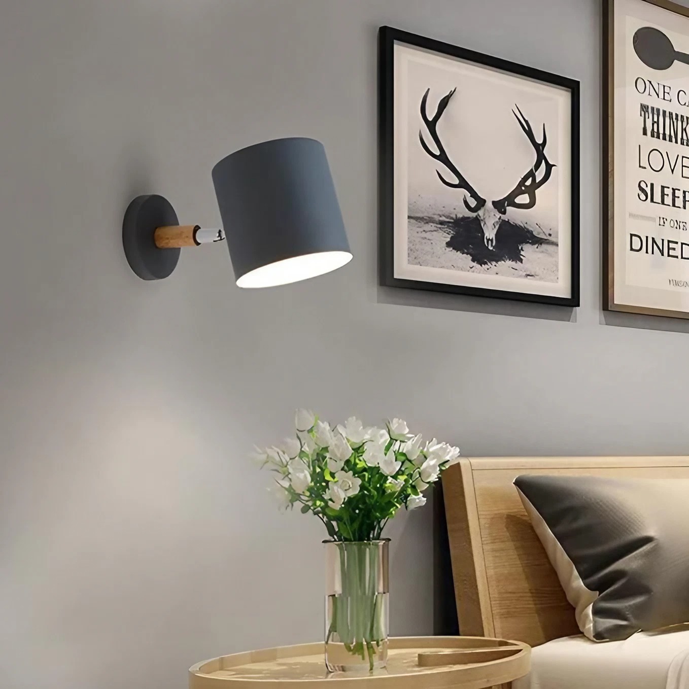 Nordic Macaron Cylinder Rotatable Wall Lamp S42