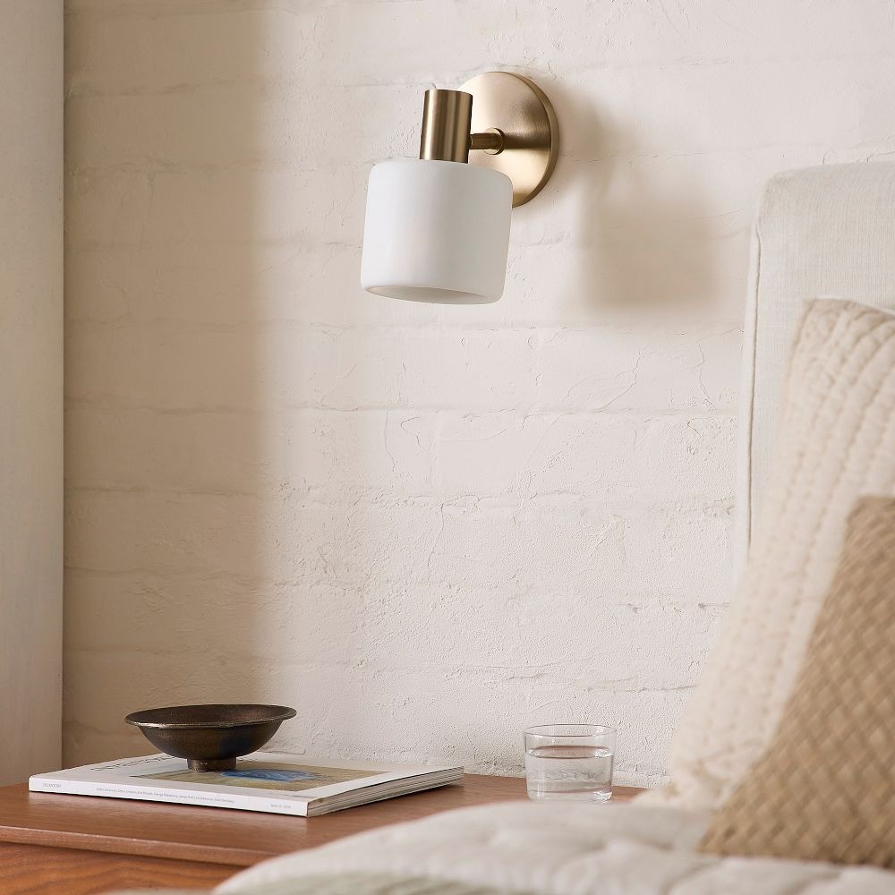 Cerova Anders Ivory Porcelain Wall Sconce – Organic Design for Living Room & Bedroom T015