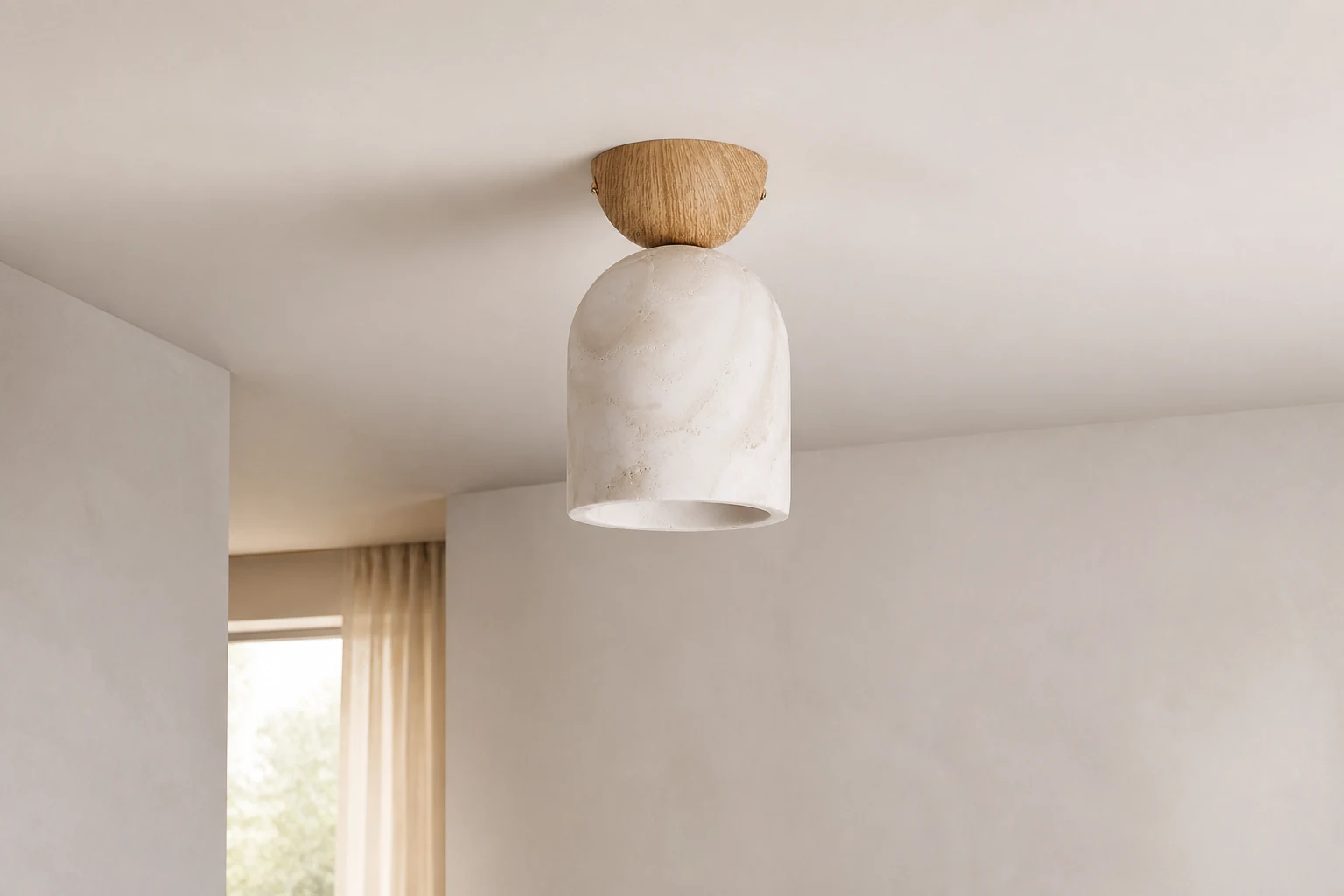 Lampa sufitowa Terrene Cone D686 lifestylowa scena sufitowa
