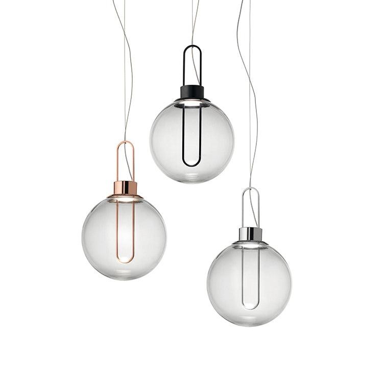 Clear Glass Orb Style Pendant Lamp M40