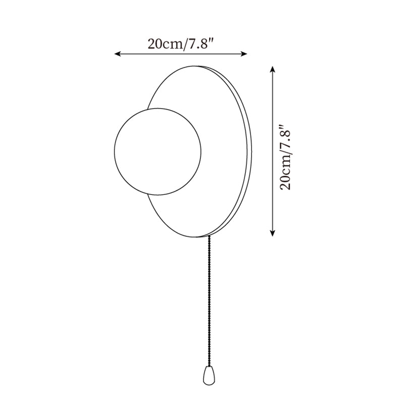 Cara Wood Wall Lamp D37