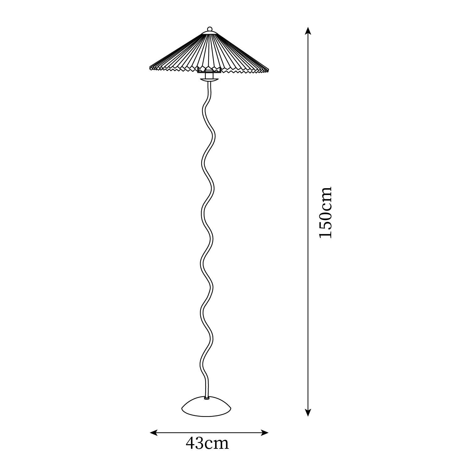 Waveform Exclusive Floor Lamp 17″- 59″ M199