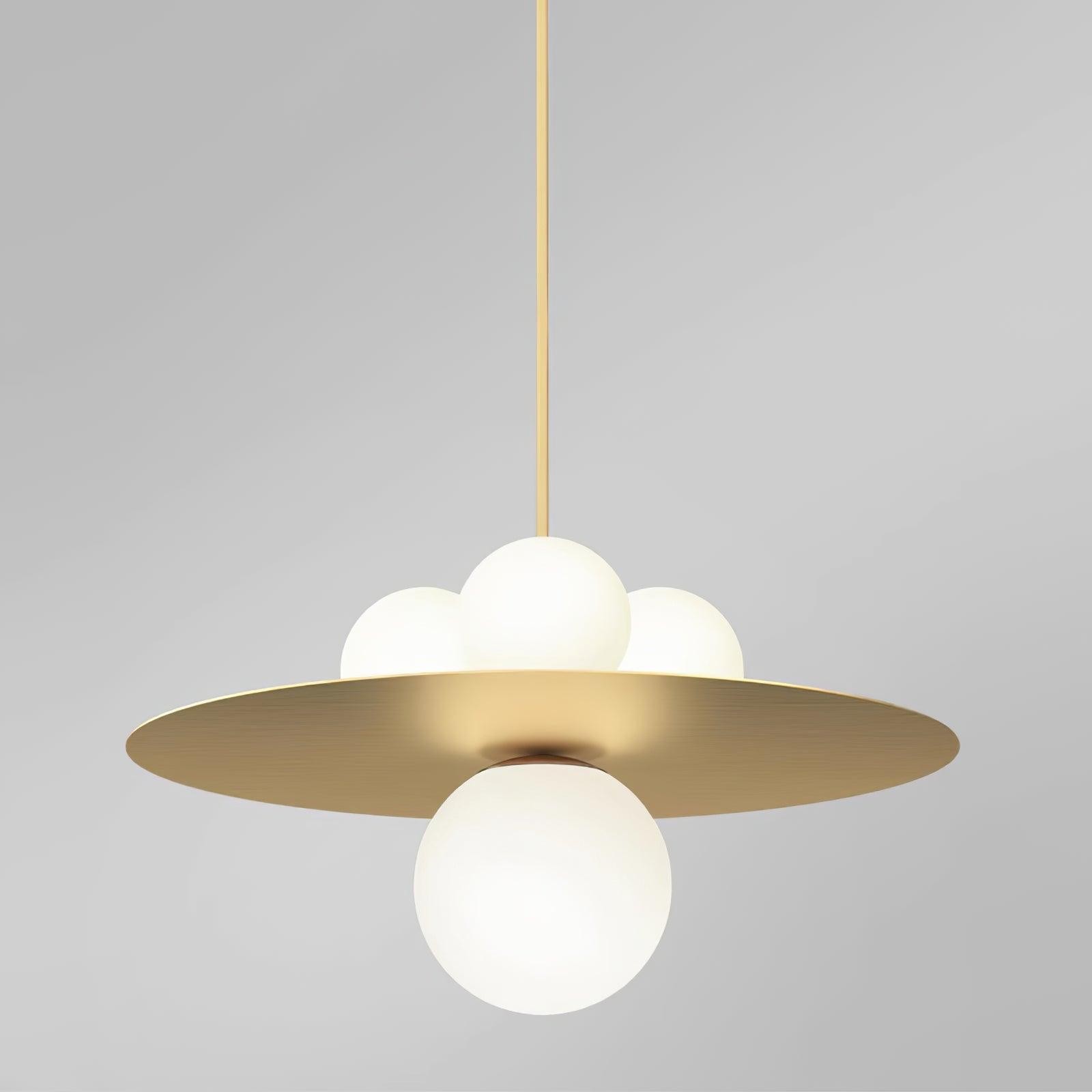 Metal Disc With Ball Pendant Light M94