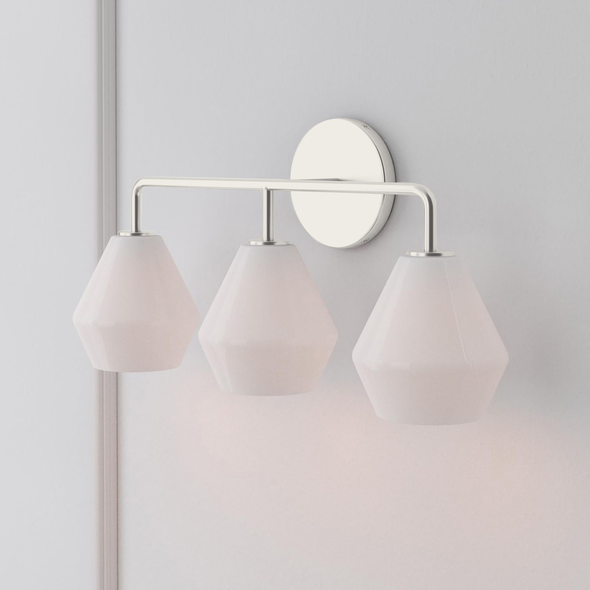 Merin Multi Head Dressing Table Wall Lamp - Metal And Glass Sculptural Lamp T186