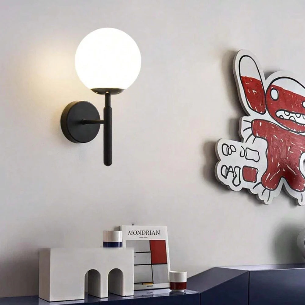 Milky Glow Modern Metal Wall Lamp D791