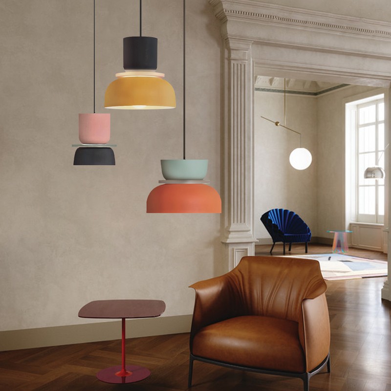 MACRI Color Block Nordic Pendant Light for Living Room