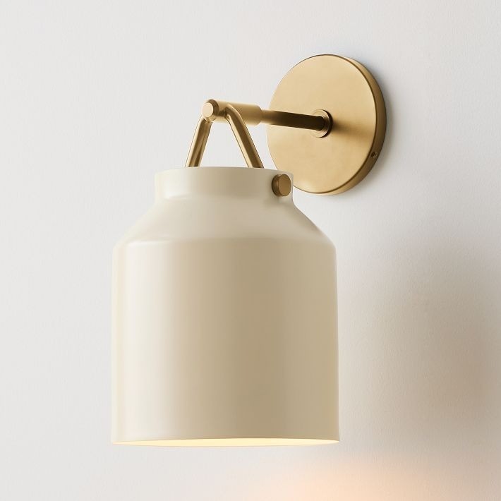 Hanton Modern Minimalist Brass and Glass Sconce – Damp Rated for Bathrooms T173