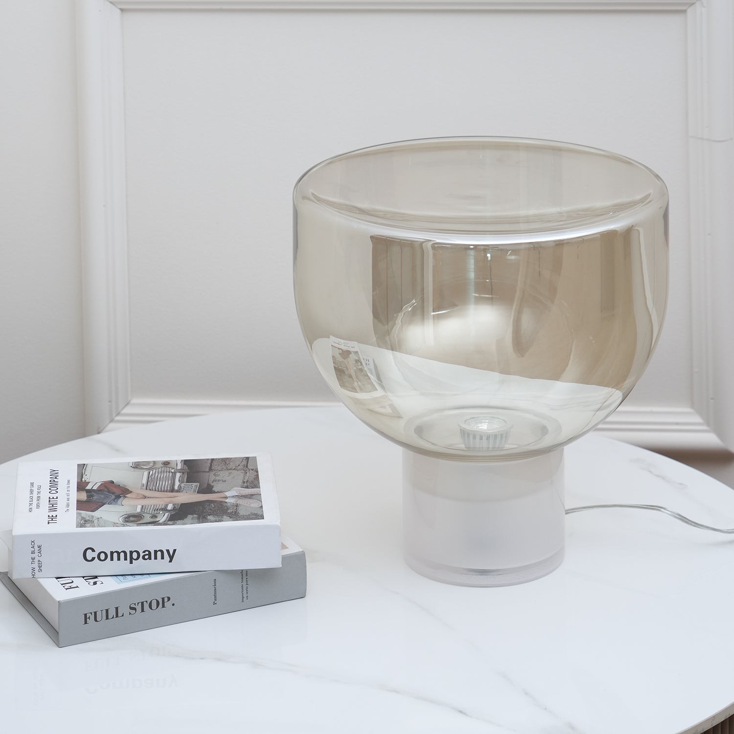 Nordic Simple Modern Luxury Glass Table Lamp For Study Room M412
