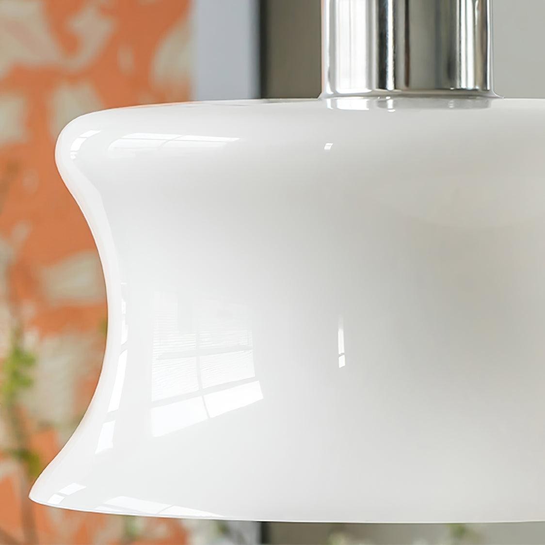 French Vintage Glass Window Pendant Lamp M496