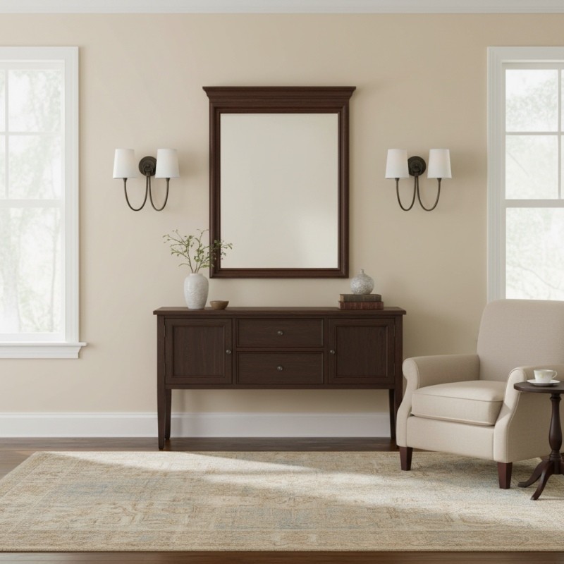 Roven Modern Double Wall Sconce with Curved Arms and Fabric Shades - Classic Accent Lighting for Bedroom T657