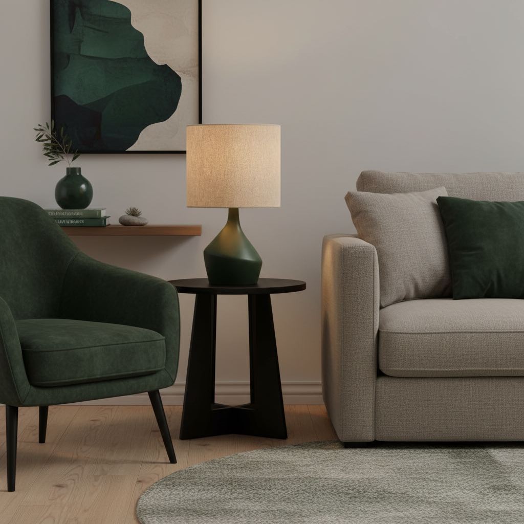 Lumo Modern Asymmetrical Table Lamp Artistic Ceramic Body - Ambient Lighting T484