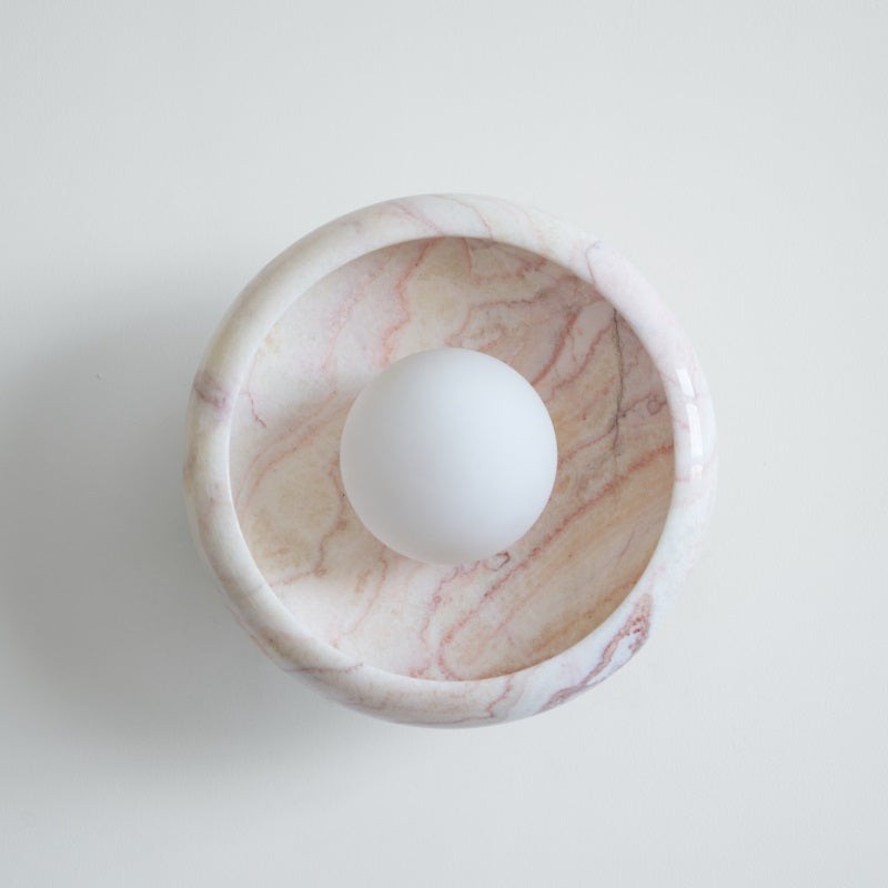 Bowl - Shaped Marble Wall Lamp P064