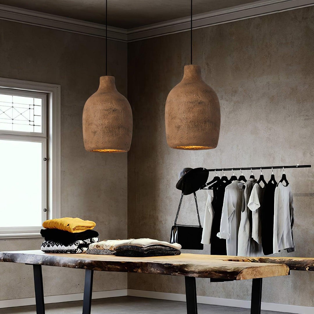 Nordic Industrial Milk Can Resin Pendant Light S171