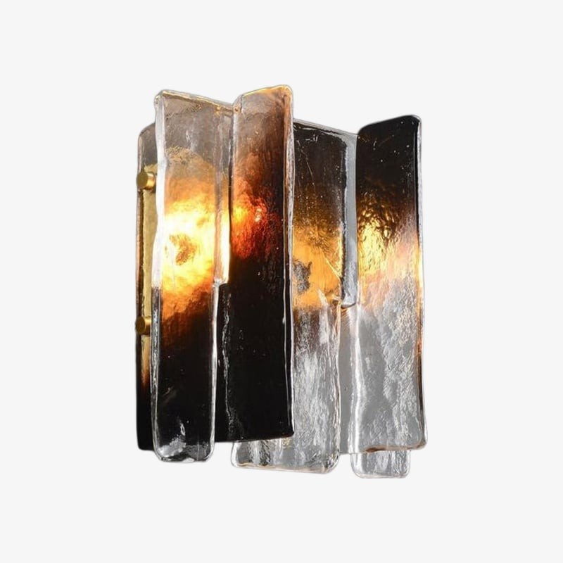 Lumiridge Modern Wall Light - Minimalist Design Metal Glass Fixture for Living Room T572