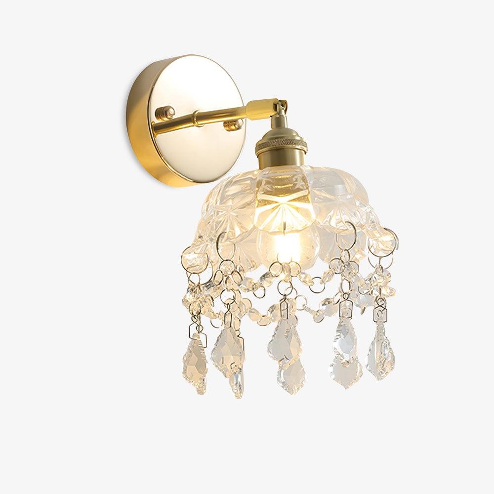 French Crystal Tassel Wall Light M470