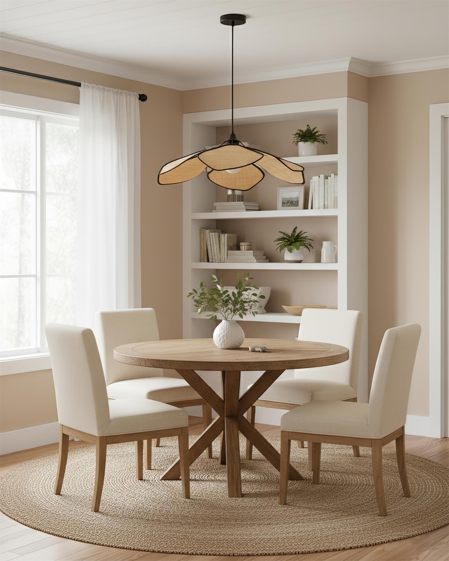 Raffia Petal Pendant Lamp D251