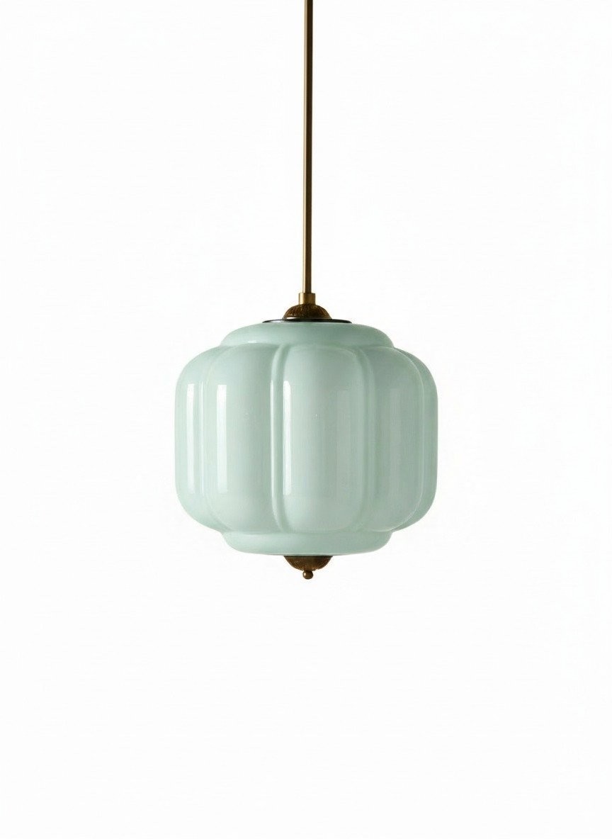 Eloise Vintage Glass Chandelier - Milk Glass Home Accent T289