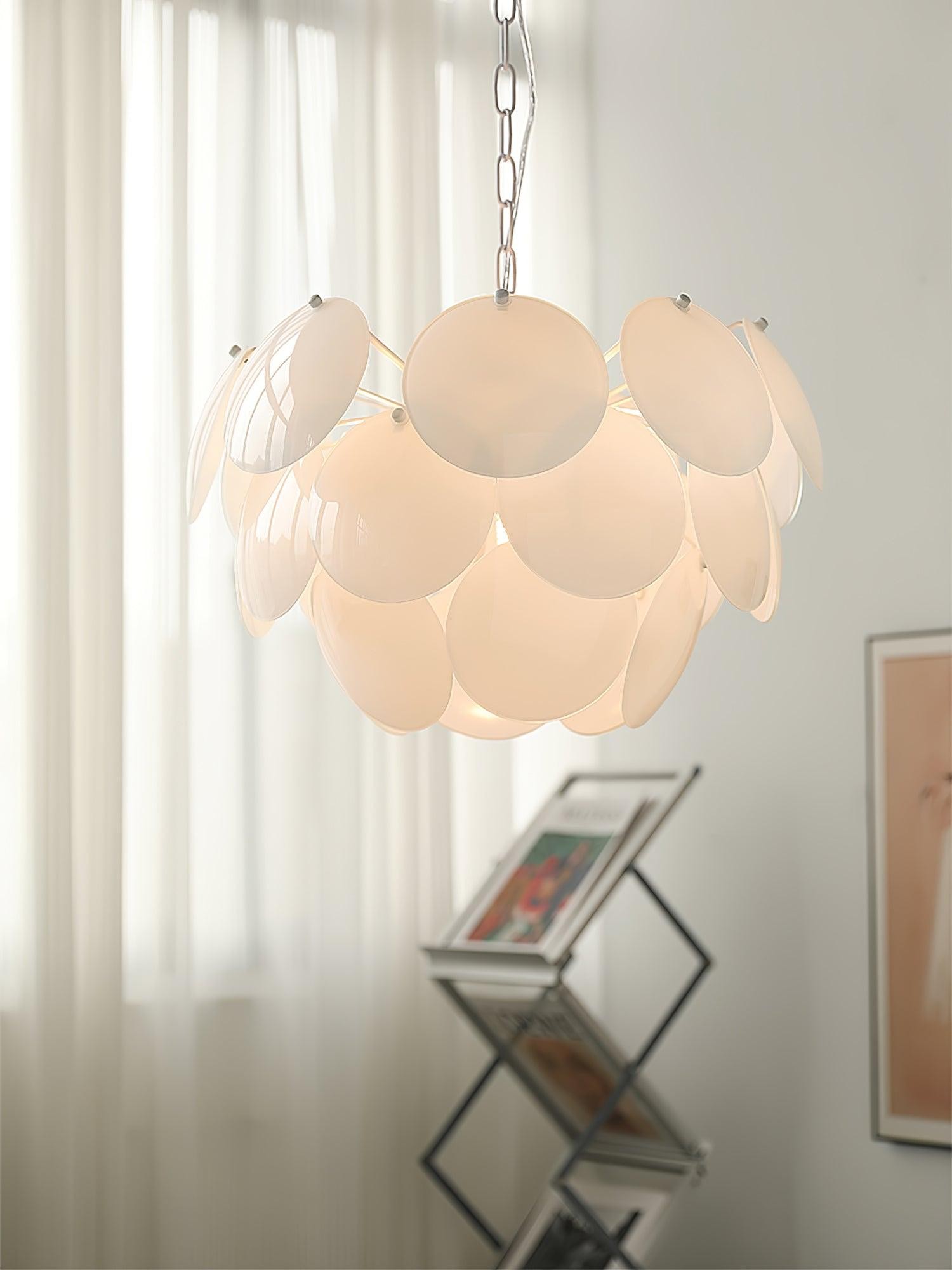 Luxury Fashion Luminous Petal Glass Chandelier M54