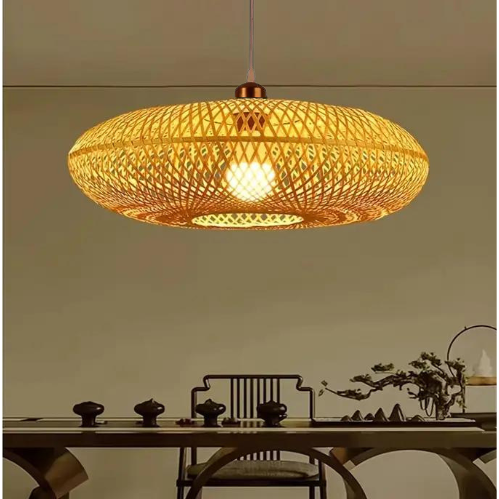 Treasure of the Dawn Bamboo Rattan Pendant Light D899