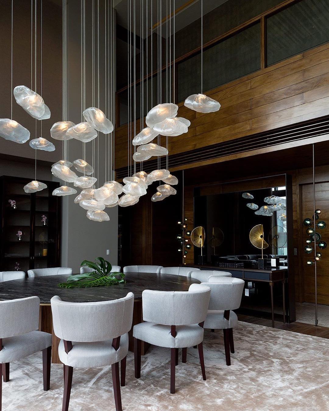 Multi-Head Irregular Glass Bubble Chandelier M180