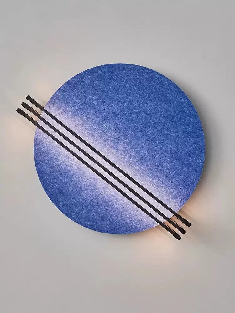 Abstract Sunrise Felt Wall Sconce D381