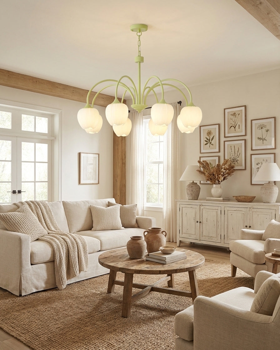 Tulip Matcha Chandelier D364