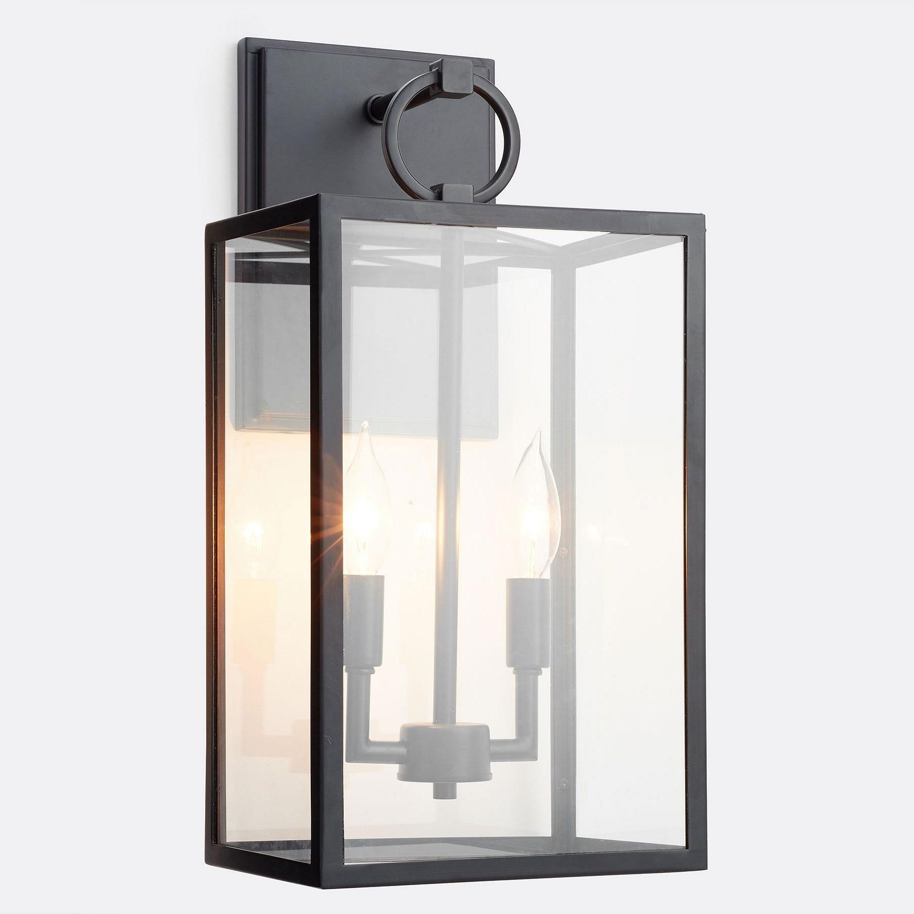 Ferrix Industrial Iron Outdoor Wall Lamp - Lighting Stylish Exterior Glass Lighting T143