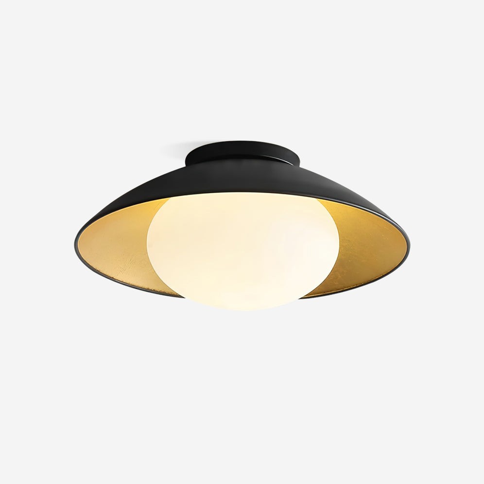French Retro Flying Saucer Bowl Ceiling Light M236