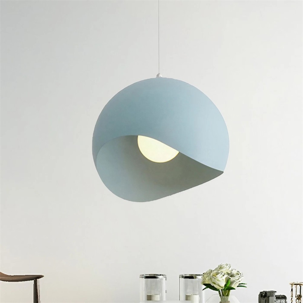 Nordic Macaron Eggshell Metal Pendant Lamp S105