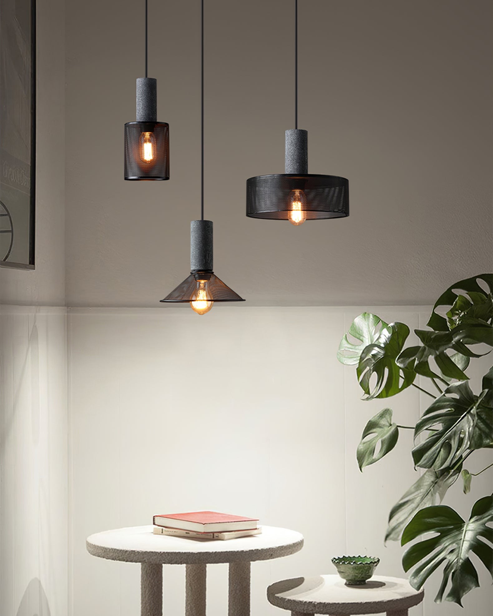 Cement Mesh Pendant Light M81