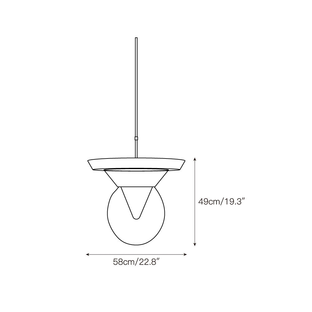 Eirene Glass Pendant Lamp D702