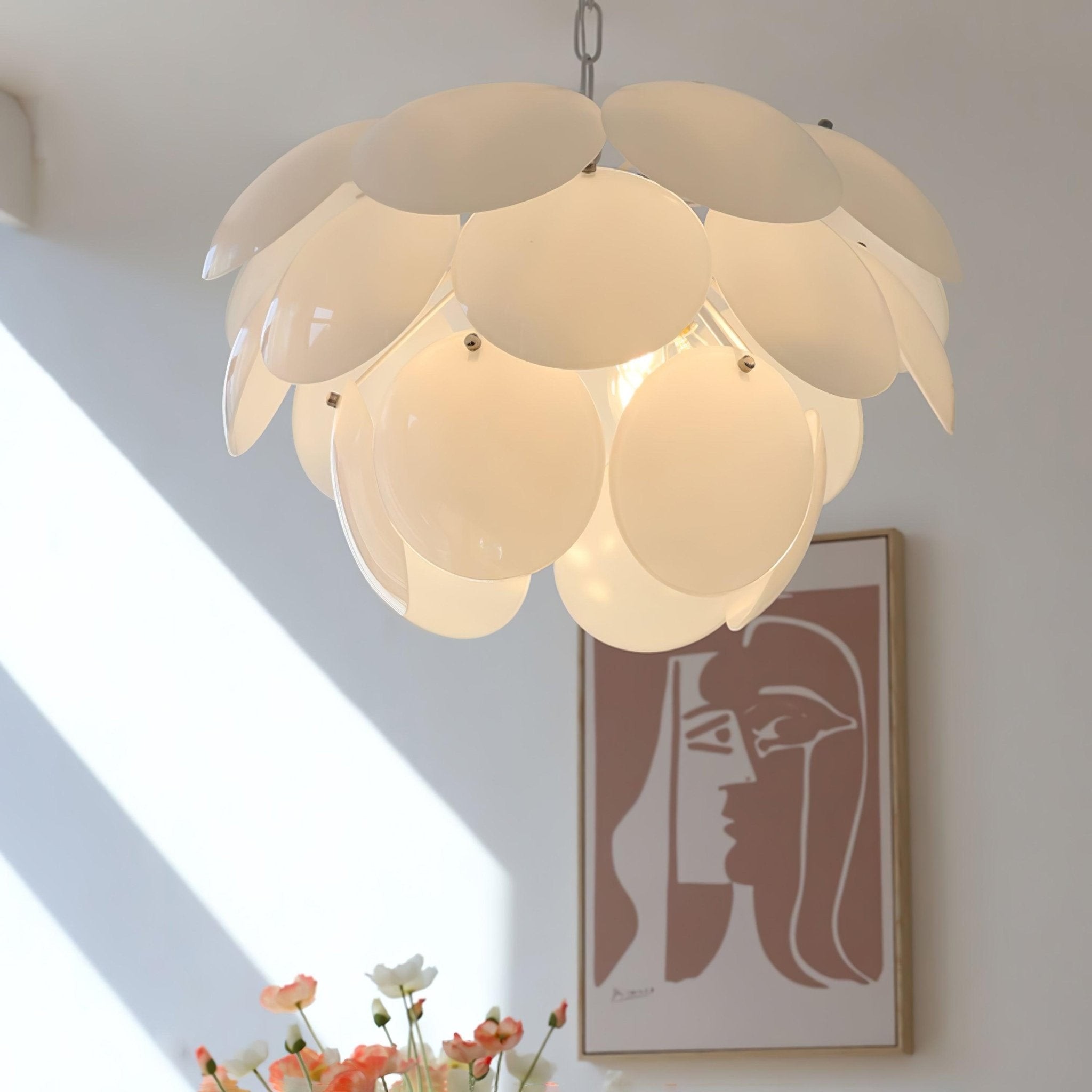 Luxury Fashion Luminous Petal Glass Chandelier M54