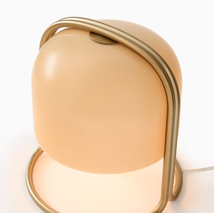 Delvora Champagne Bronze Table Lamp - Vintage Industrial Nightstand Light T064