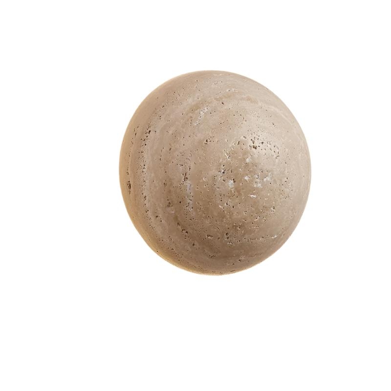 Amber Loft Travertine Round Sconce Wall Light D885