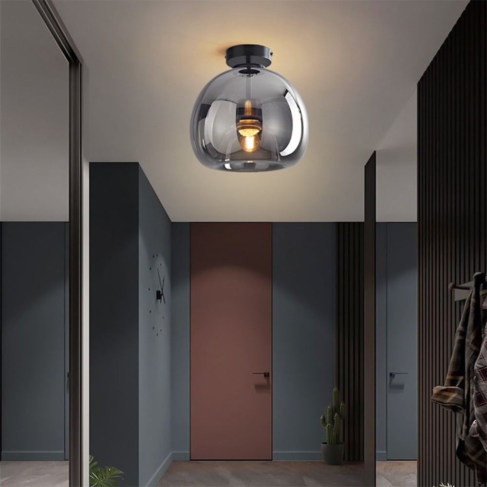 Retro Bubble Concave Glass Ceiling Lamp M104