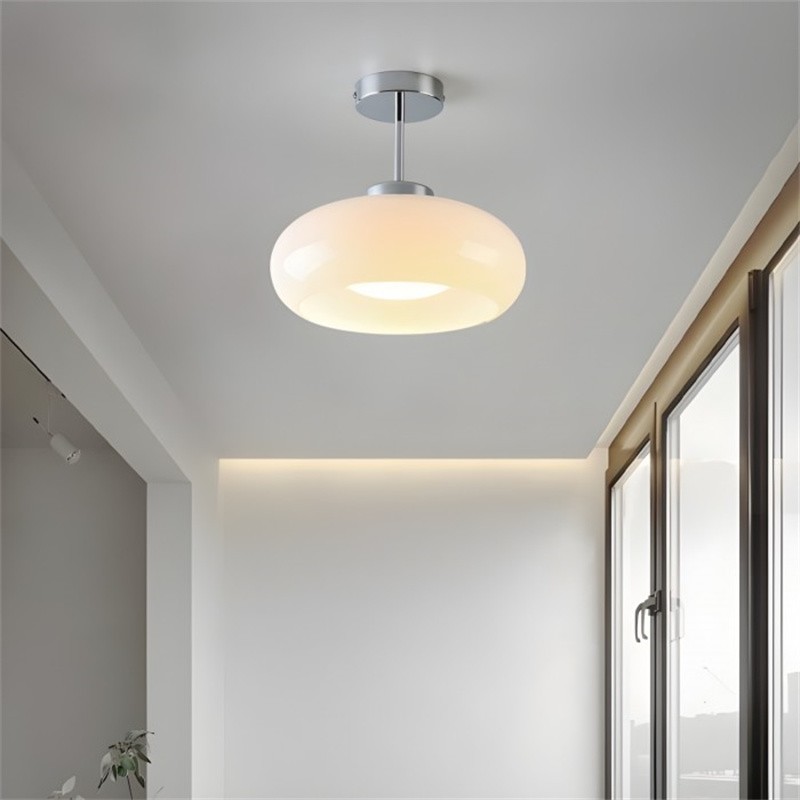 Art Deco Bauhaus Glass Disc Ceiling Light S152