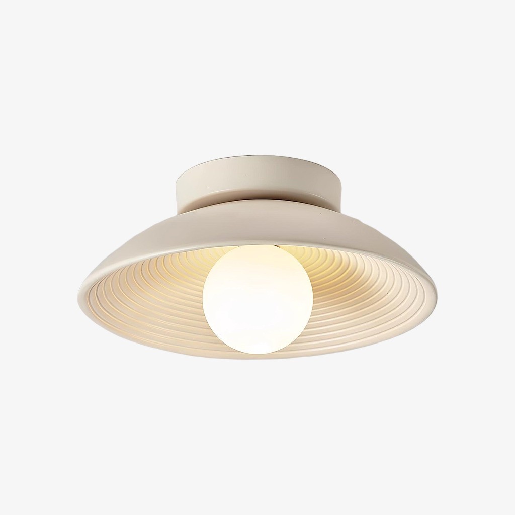 Ovalune Organic Textured Ceiling Light Sculptural Design Flush Mount - Modern Style for Living Room T527