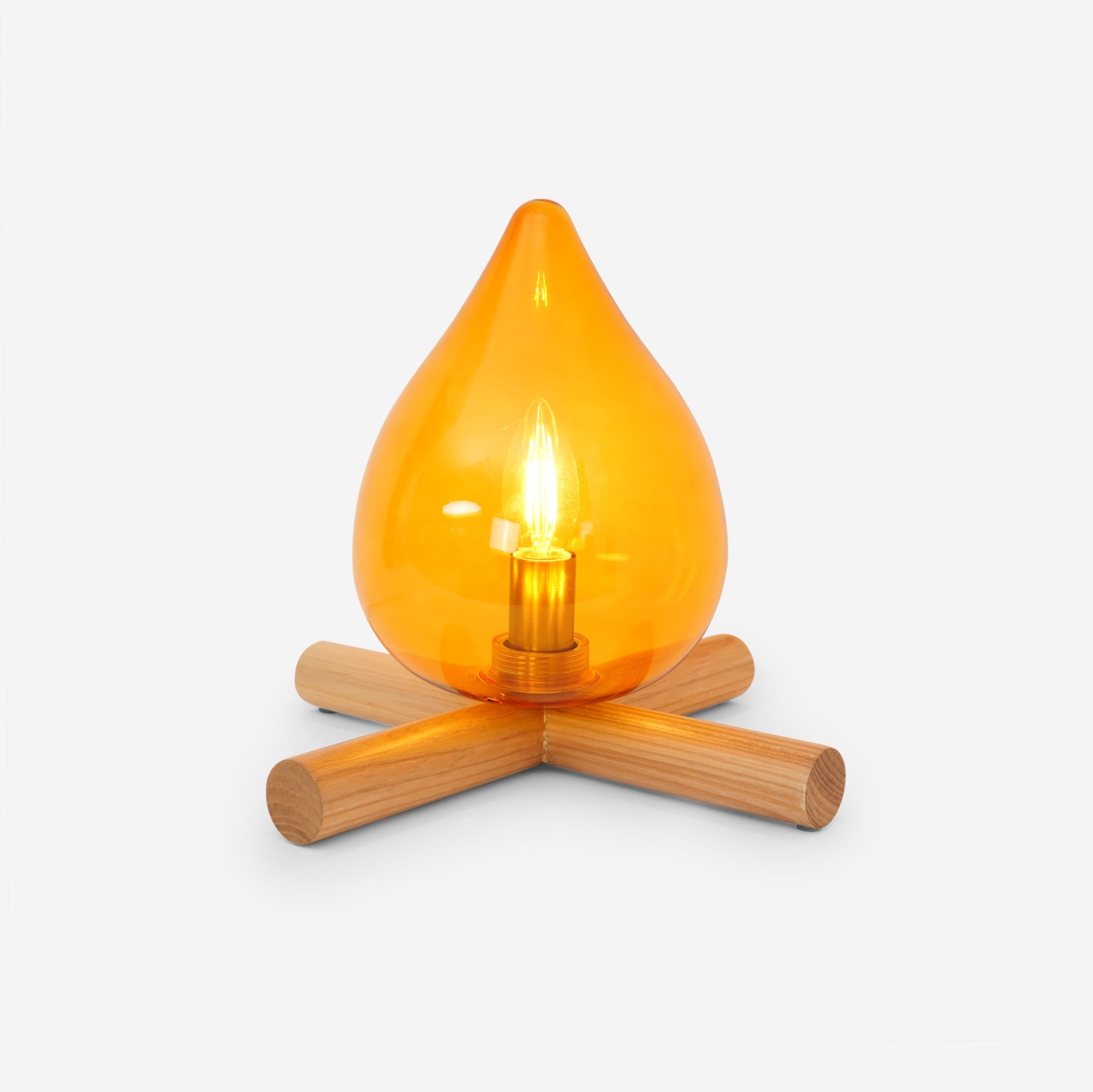 Funny Fire Shape Small Flame Table Lamp M155